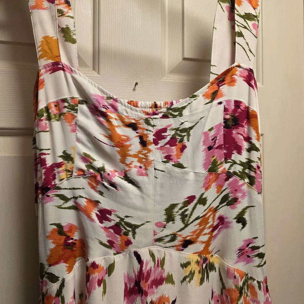 Anthropologie Maeve The Jocelyn Sleeveless Slip Midi Dress In Pink New W/O Tags - Picture 6 of 12